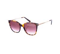 Butterfly Style Sunglasses with Acetate Frame- female- Longchamp- Sunglasses- Brown- ONE SIZE- Accessories ONE SIZE