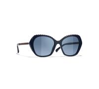 Butterfly Sunglasses, female, Chanel, Sunglasses, Blue, 55 MM, Accessories 55 MM