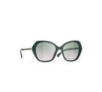 Butterfly Sunglasses, female, Chanel, Sunglasses, Green, 55 MM, Accessories 55 MM