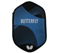 Butterfly Table Tennis Case Black/Blue Curve Case II | Storage Bag for Two Table Tennis Bats & Six Table Tennis Balls | Suitable for All Ages of Beginners, Advanced & Professionals
