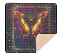 Butterfly Tarot Soft Padded Baby Activity Play Mat for Floor Non-Toxic Kicking Mat for Babies Infants Toddlers, 50'' x 50''