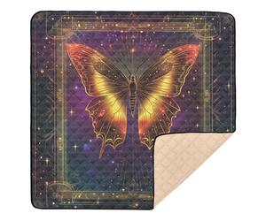 Butterfly Tarot Soft Padded Baby Activity Play Mat for Floor Non-Toxic Kicking Mat for Babies Infants Toddlers, 50'' x 50''