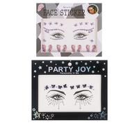 Butterfly Tattoo Face, 2 Sheets Glitter Stones Face Tattoo Carnival Butterfly Face Tattoo for Adults Children Carnival Birthday Theme Party Makeup