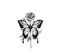 Butterfly Temporary Tattoo Sticker Waterproof Lasts To 15 Days Semi Permanent