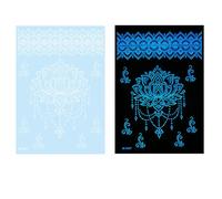 Butterfly Temporary Tattooed Stickers Glowing Glow In Dark White Sticker Suitable For Festivals Glow White Sticker Flower Star Temporary