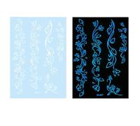 Butterfly Temporary Tattooed Stickers Glowing Glow In Dark White Sticker Suitable For Festivals Glow White Sticker Flower Star Temporary