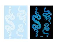 Butterfly Temporary Tattooed Stickers Glowing Tattooed Glow In Dark White Tattooed Sticker Suitable For Festivals