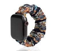 Butterfly & Tiger Watch Bands Elastic Straps Wristbands Replacement Sports Strap Compatible with Apple Watch 42mm/44mm