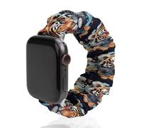 Butterfly & Tiger Watch Bands Elastic Straps Wristbands Replacement Sports Strap Compatible with Apple Watch 42mm/44mm