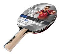 Butterfly Timo Boll Table Tennis Bat - ITTF Approved Paddle for Professional Competitions | Lightweight Shakehand Grip | Durable Wooden Frame | Silver | Size M
