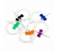 Butterfly Tip Drip Needles Laboratory Sampling Tubes - Pack of 100 for Accurate Sample Collection(21G)