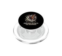 Butterfly Transformation New Beginning Inspirational Quote PopSockets PopGrip for MagSafe
