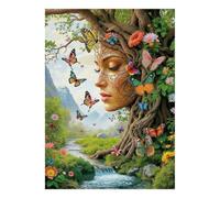 Butterfly Tree River 1000 Piece Mini Jigsaw Puzzle For Adults Gift Idea