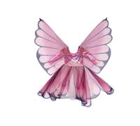 Butterfly Twirl Dress, Wings And Headband Pink / Gold (3-4 years)