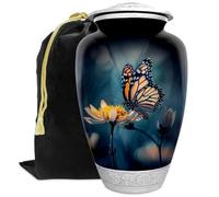 Butterfly Urn for Human Ashes | Large Handcrafted Funeral Memorial | Decorative Cremation Urn for Women and Men