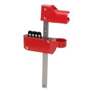 Butterfly Valve Lockout Device, Adjustable 70mm - 210mm High Strength Butterfly Valve Lockout, 4 Hole Safety Lock with Aluminum Alloy Engineering Plastic, for Shutdown Maintenance