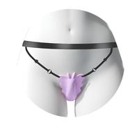 Butterfly Vibrator with 9 Vibration Modes, Wearable Clitoral Stimulation Massager for Women, Adjustable, Waterproof, Rechargeable (Purple)