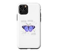 Butterfly Vintage Retro Blueprint Lepidopterology Gift Case for iPhone 11 Pro