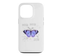 Butterfly Vintage Retro Blueprint Lepidopterology Gift Case for iPhone 13 Pro