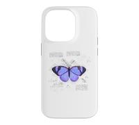 Butterfly Vintage Retro Blueprint Lepidopterology Gift Case for iPhone 14 Pro