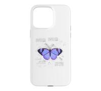 Butterfly Vintage Retro Blueprint Lepidopterology Gift Case for iPhone 15 Pro Max