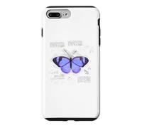 Butterfly Vintage Retro Blueprint Lepidopterology Gift Case for iPhone 7 Plus/8 Plus
