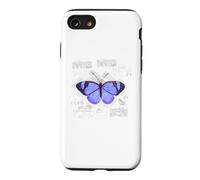 Butterfly Vintage Retro Blueprint Lepidopterology Gift Case for iPhone SE (2020) / 7/8