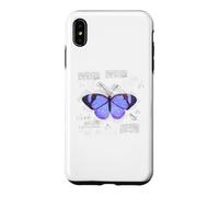 Butterfly Vintage Retro Blueprint Lepidopterology Gift Case for iPhone XS Max