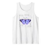 Butterfly Vintage Retro Blueprint Lepidopterology Gift Tank Top