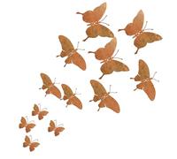 Butterfly Wall Decor - 15 Pcs Metal Butterfly Wall Decorations, Metal Aesthetic Walls for Hanging | Background Wall Decor for Kids Room