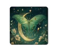 Butterfly Washer Dryer Top Protector Mat, Ethereal Dreamy Butterfly Washing Machine Dust Covers, Magical Floral Rubber Anti-slip Waterproof Washer And Dryer Mats for Laundry Room 24x24 Inch