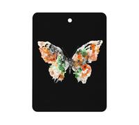 Butterfly Watercolor Car Air Freshener Automotive Aromatherapy Tablets Hanging Scented Cards Rearview Mirror Square
