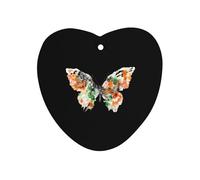 Butterfly Watercolor Car Air Freshener Automotive Aromatherapy Tablets Hanging Scented Cards Rearview Mirror Love form