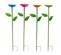 Butterfly Watering Station, Bee Waterer, Weather-Resistant Dish, Garden Patio Farm Wildlife Habitat, Outdoor Decoration, 23.62 x 3.15 inches, Multi-Colour, 4 Pieces