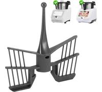 Butterfly Whisk for Thermomix TM5 TM6 TM31, Black Butterfly Mixing Blade Food Processor Replacement Kitchen Aid Mixer Accessory Parts Stirrer Bat Parts, Grey, 14x15x2.5 CM