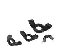 Butterfly Wing Nuts M3 M4 M5 M6 M8 M10 M12 304 Stainless Steel Black Wing Nuts Special-shaped Hand Tighten Nut(Quantity 50pcs,M5)
