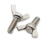 Butterfly Wing Screws 1-10pcs M3 M4 M5 M6 M8 M10 Stainless Steel 304 Butterfly Bolt Wing Thumb Screw Claw Hand Tighten Screws(20mm,M3 5pcs)