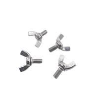 Butterfly Wing Screws 1/2/3/5Pcs M3 M4 M5 M6 M8 M10 M12 304 Stainless Steel Hand-Tighten Toolless Adjustable Butterfly Wing Head Thumb Screw(16mm,2pcs M10)