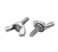 Butterfly Wing Screws 1/2/ 5pcs M3 M4 M5 M6 M8 M10 M12 304 Stainless Butterfly Bolt Wing Thumb Screw Claw Hand Tighten(35mm,M8 x2pcs)