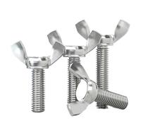 Butterfly Wing Screws 2/5/10/15pcs 304 Stainless Steel Butterfly Bolt M3 M4 M5 M6 M8 A2-70 Wing Thumb Screw Claw Hand Tighten(20mm (5pcs),M3)