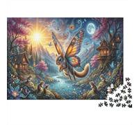 Butterfly-Wing Squirrel 1000 Piece Jigsaw Valley Treehouse As A Gift Mental Relaxation Birthday Present Wall Decor Framed Puzzle Art for Adults 70x50cm/1000pcs