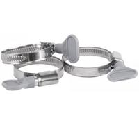 Butterfly Wing W4 Stainless Steel (Galvanised) Jubilee Type Hose Pipe Clips 8mm - 120mm (5, 100-120mm)
