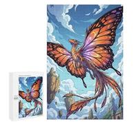 Butterfly-winged Dragon Soaring Through The Sky Decorative Wooden Puzzle, 1000 PCS - New Year Party Activity; for Couples, Friends And Family