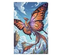 Butterfly winged Dragon Soaring Through The Sky Jigsaw Puzzle, 1000 Piece