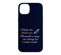 Butterfly wings can change the world hand-drawn illustration Case for iPhone 14 Plus