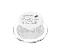 Butterfly wings can change the world hand-drawn illustration PopSockets PopGrip for MagSafe