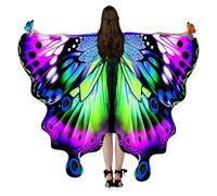 Butterfly Wings - Colourful, Unusual Scarf, Stylish Role Play Costume, Masquerade Clothing, Fashion Festival Outfit, Dramatic Stage Performance Cape, Halloween Party Cape, Creat