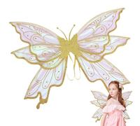 Butterfly Wings Fairy | White Glitter Fairy Wings | Sparkkle Angel Winggs Dress Up Party Favor | Angel Butterfly Winngs | Halloween Cosplay Party Costume | Faiiry Winngs For Adults And Girls
