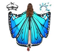Butterfly Wings, Fairy Wings for Adults, Butterfly Costume, Halloween Costumes for Women, 3PCS Butterfly Cape Set.