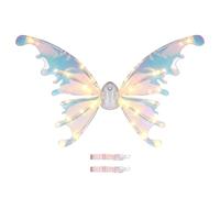 Butterfly Wings for Dogs Luminous Butterfly Wings Photo Props Adjustable Fit Cosplay Accessories for Large and Medium Dogs on Christmas Birthday Easter Parade Masquerade K